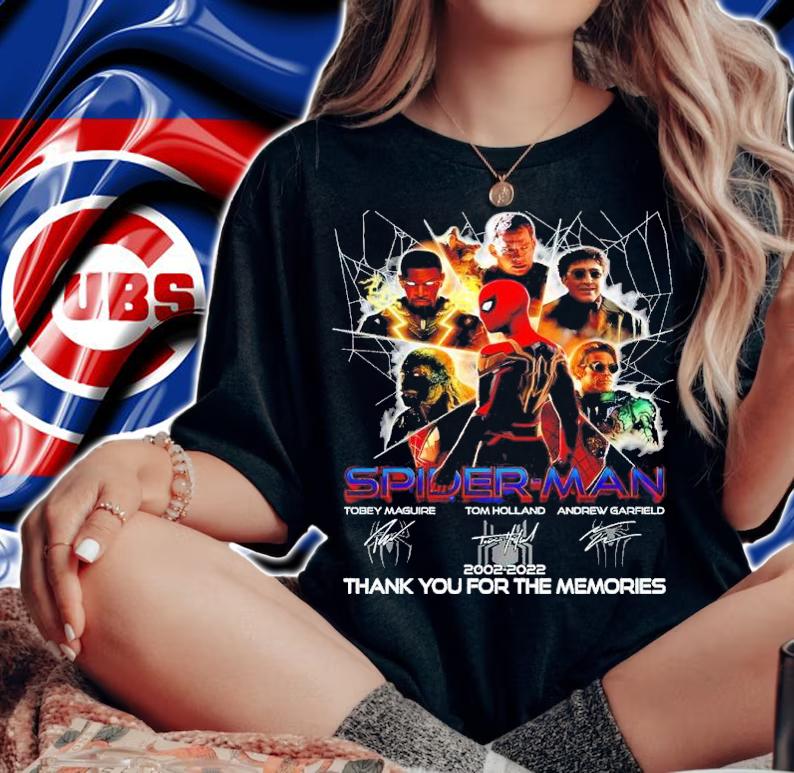Spider-Man 2002 2022 Signatures Thank You For The Memories Shirt woman shirt