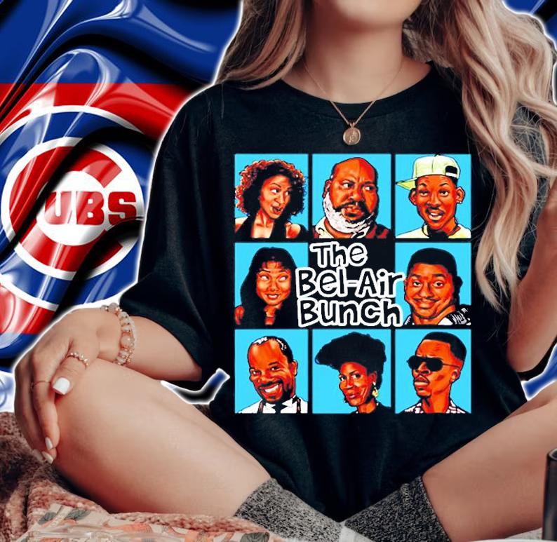 The Bel-Air Bunch Fresh Prince Of Bel Air T-Shirt woman shirt