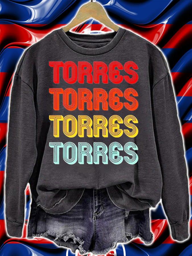 Torres Gift Surname Funny Retro Vintage 80S Birthday Reunion T-Shirt sweatshirt
