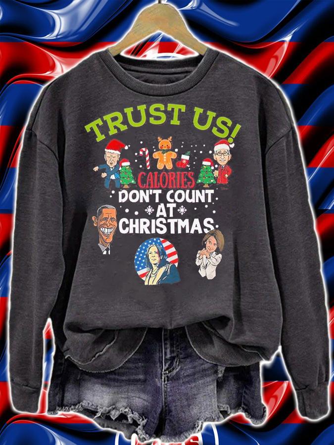Trust Us Calories Don't Count At Christmas T-Shirt