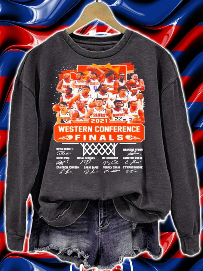 2021 Western Conference Finals Phoenix Suns signature shirt