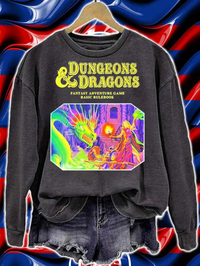 Dungeons and Dragons fantasy adventure game basic rulebook shirt sweatshirt