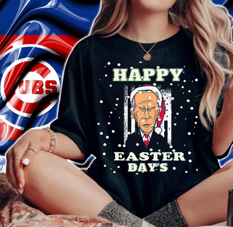 Funny Joe Biden Happy Easter Ugly Christmas Gifts T-Shirt woman shirt
