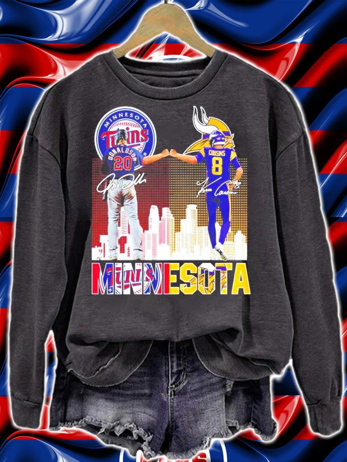 Minnesota Josh Donaldson vs Kirk Cousins signature shirt sweatshirt