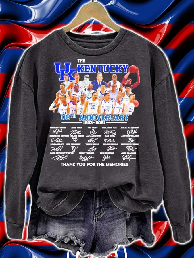 The UK Kentucky 118th anniversary 1903-2021 signature t-shirt