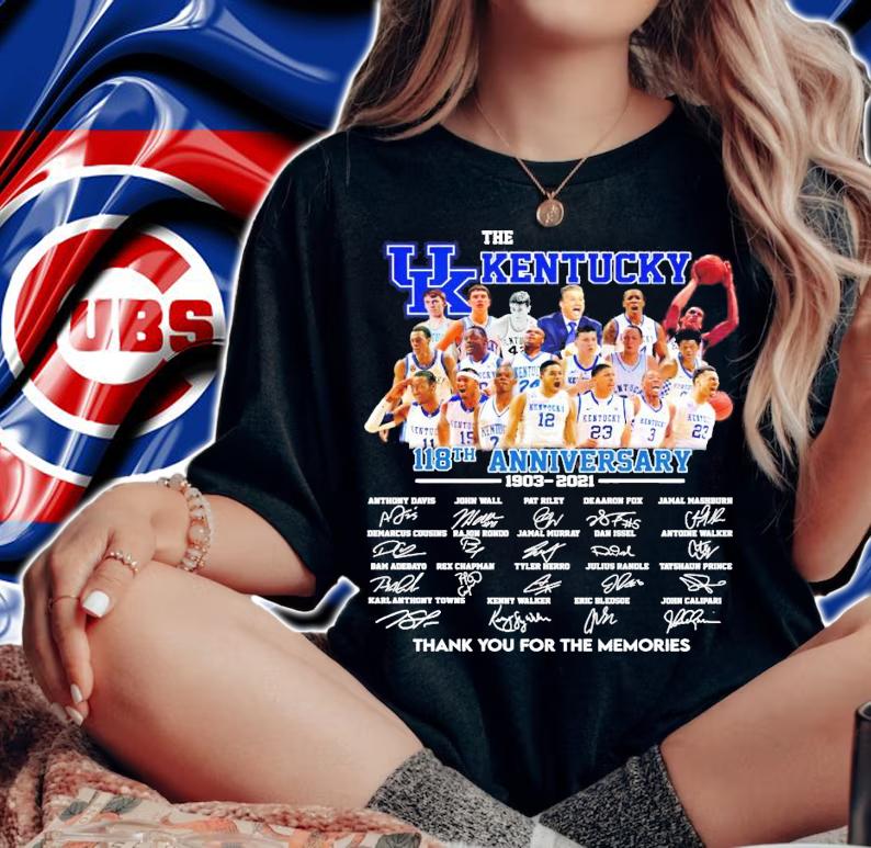 The UK Kentucky 118th anniversary 1903-2021 signature t-shirt