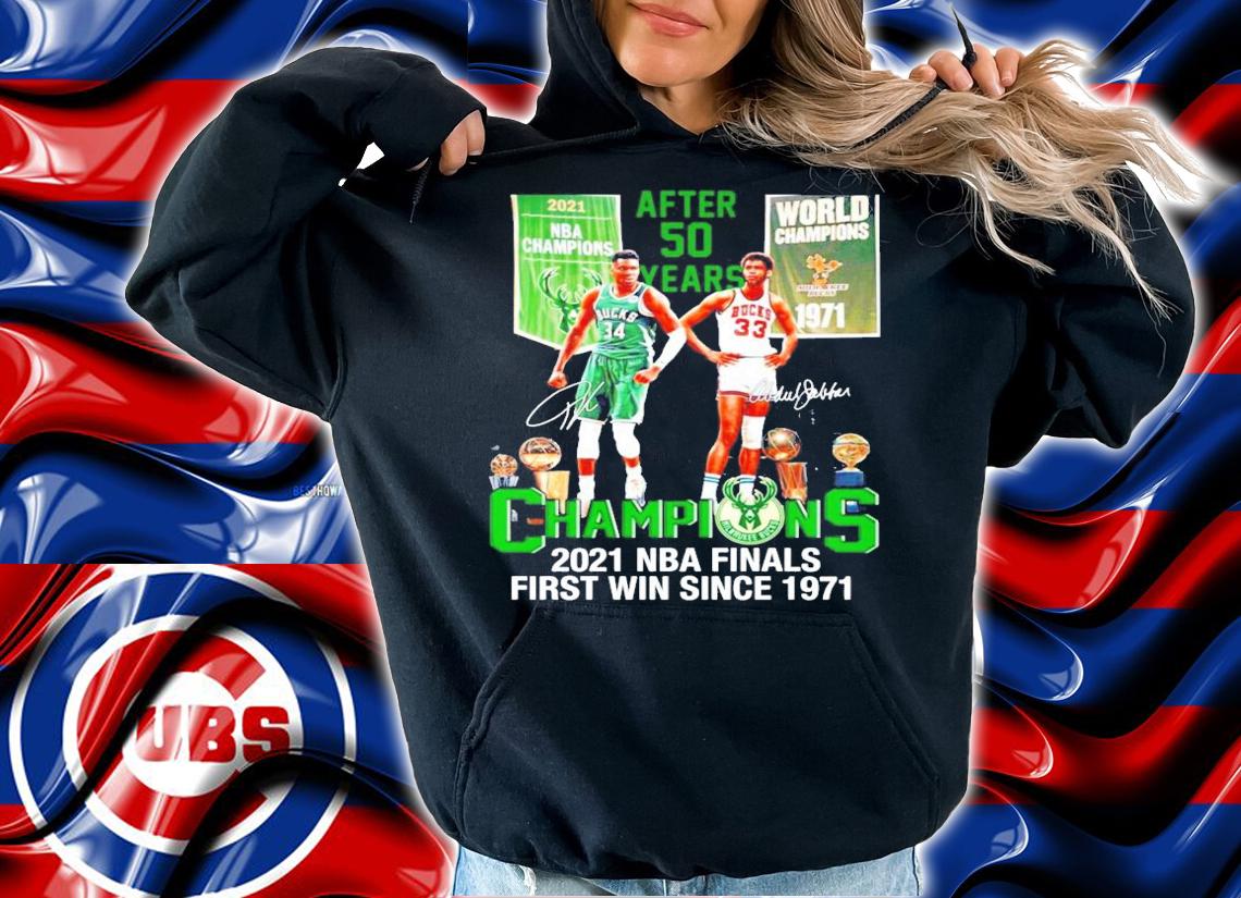 2021 NBA Champions after 50 years World 1971 shirt hoodie