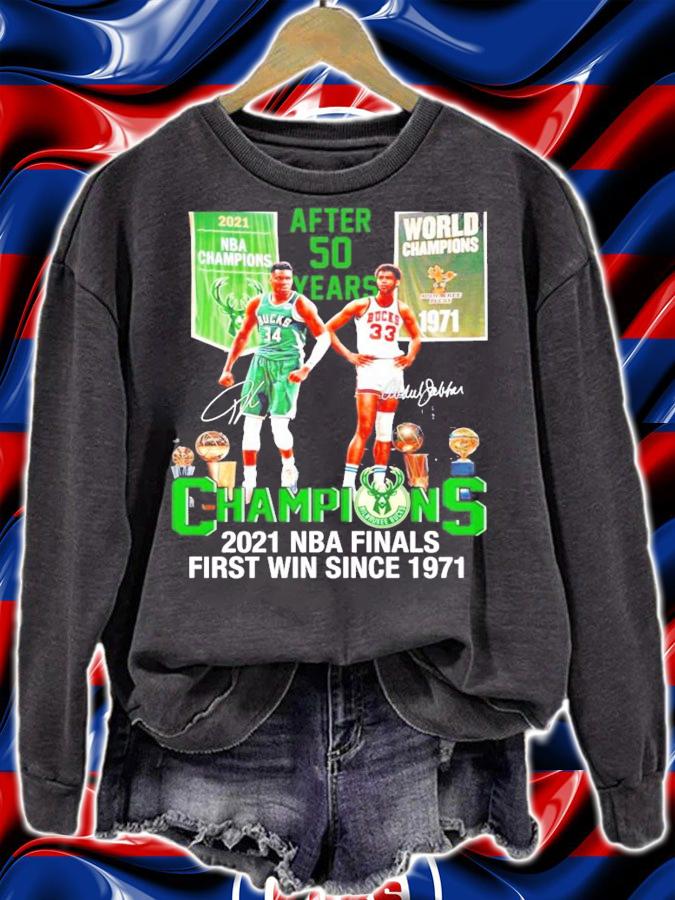 2021 NBA Champions after 50 years World 1971 shirt sweatshirt