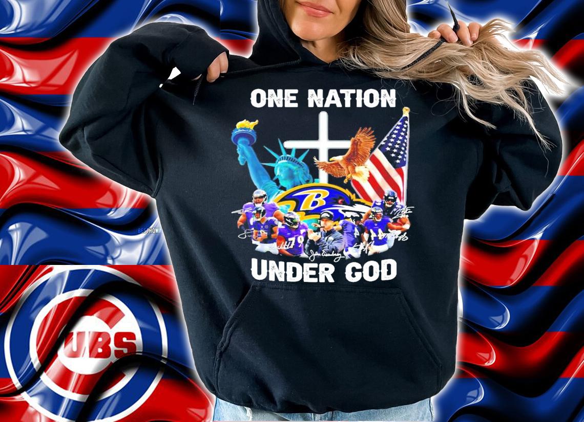 Baltimore Ravens one nation under god signature shirt