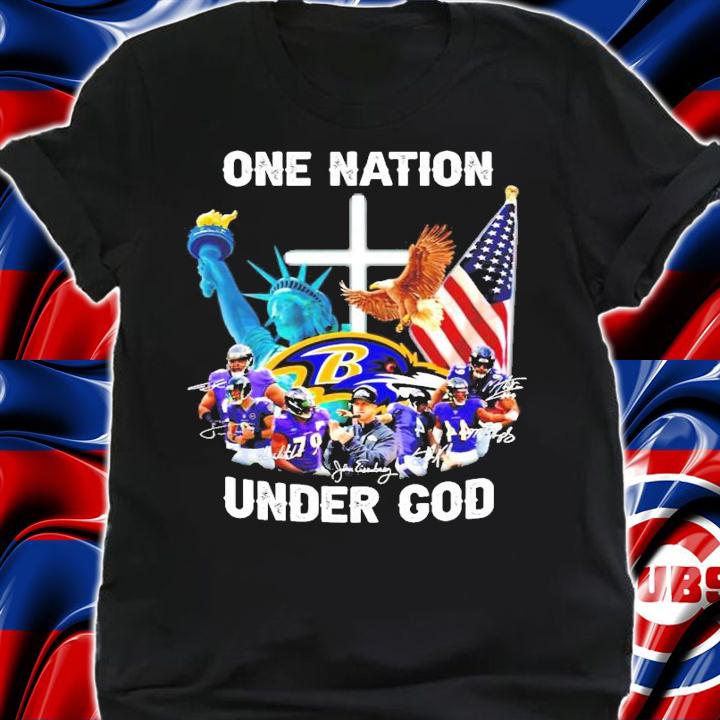 Baltimore Ravens one nation under god signature shirt