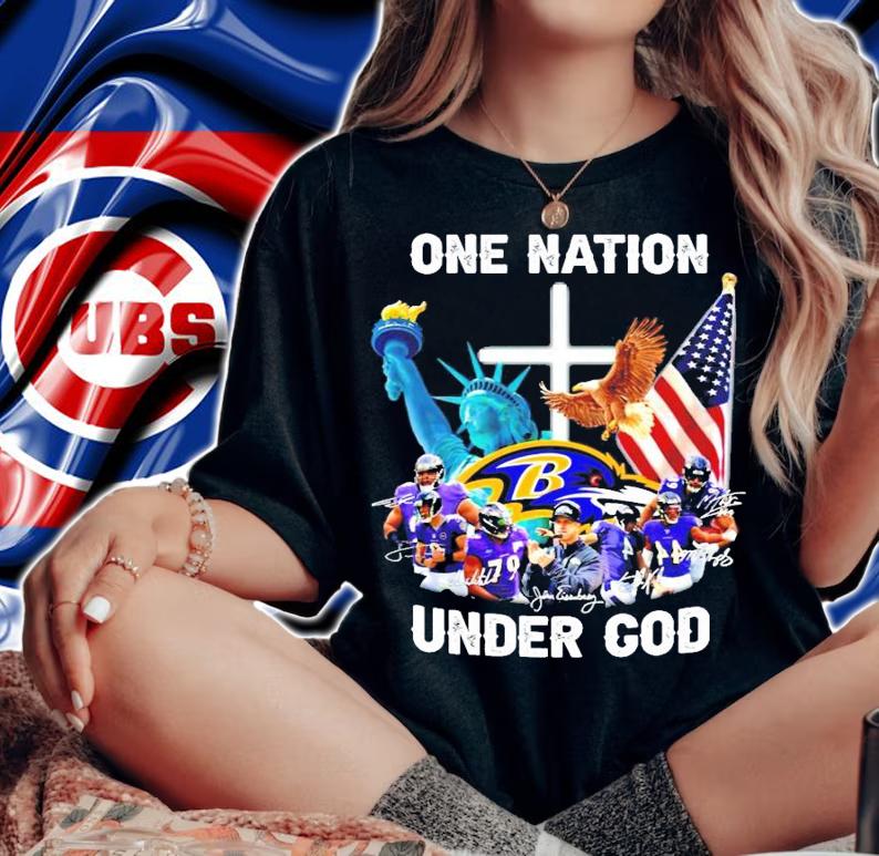 Baltimore Ravens one nation under god signature shirt