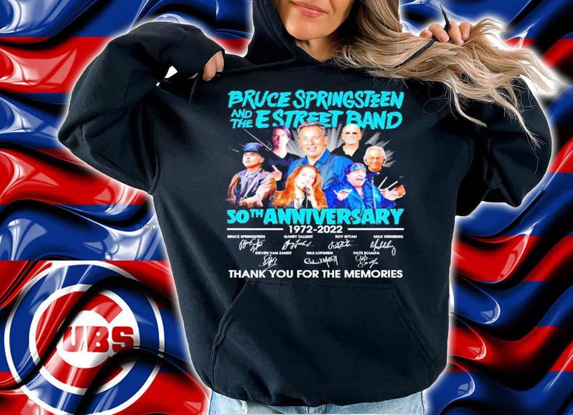 Bruce Springsteen and the E Street Band 50th anniversary 1972-2022 signatures shirt