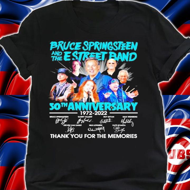 Bruce Springsteen and the E Street Band 50th anniversary 1972-2022 signatures shirt