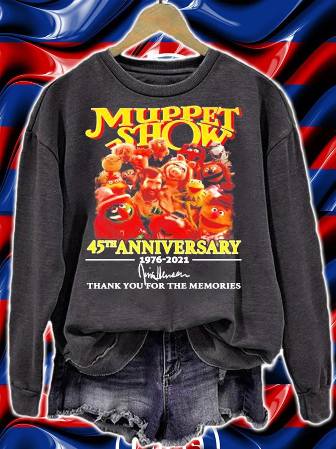 Muppet Show 45th anniversary 2976-2021 signature t-shirt sweatshirt