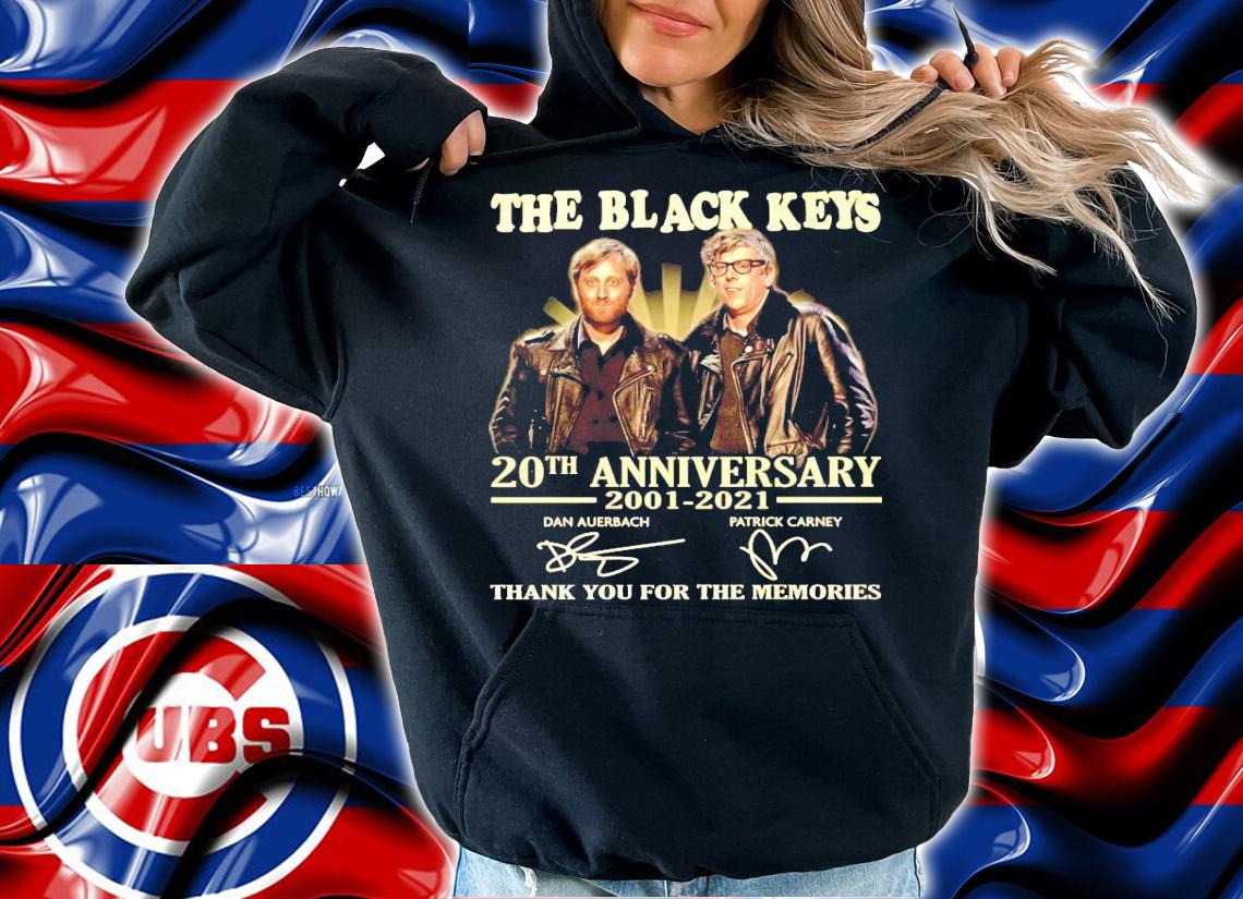 The Black Keys 20th anniversary 2001-2021 signature shirt