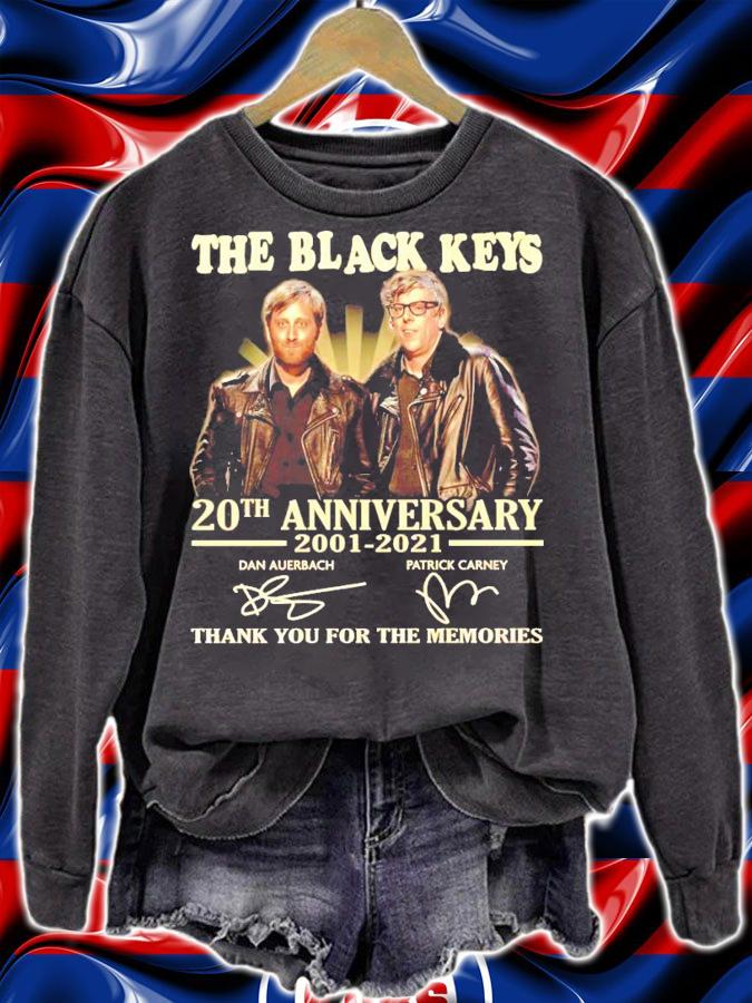 The Black Keys 20th anniversary 2001-2021 signature shirt