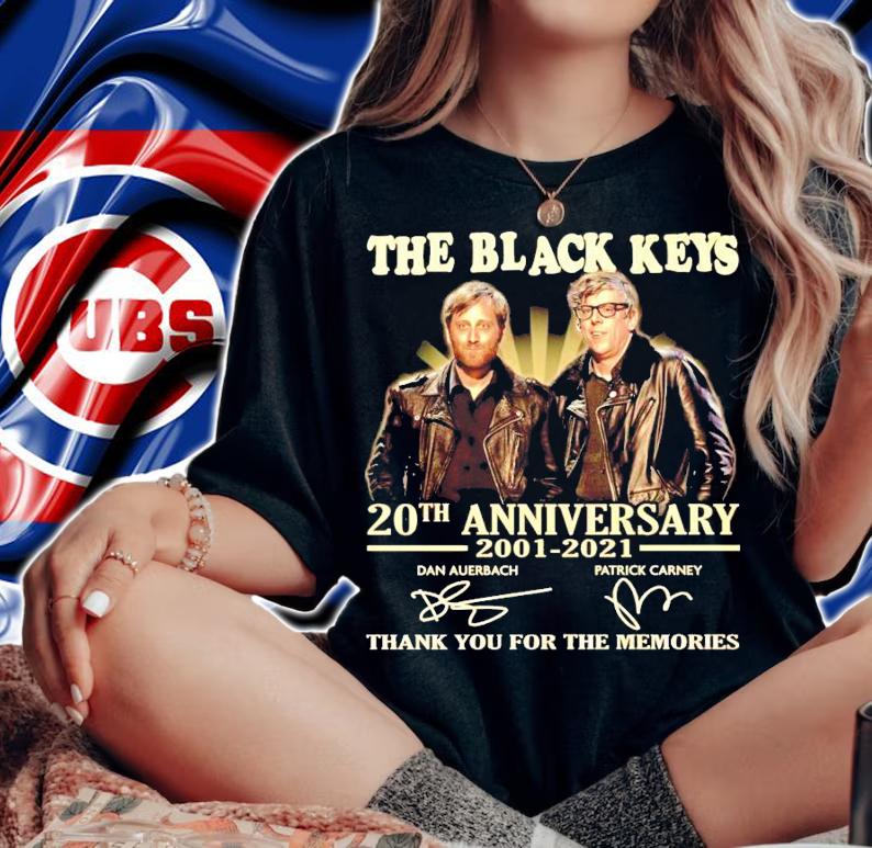 The Black Keys 20th anniversary 2001-2021 signature shirt