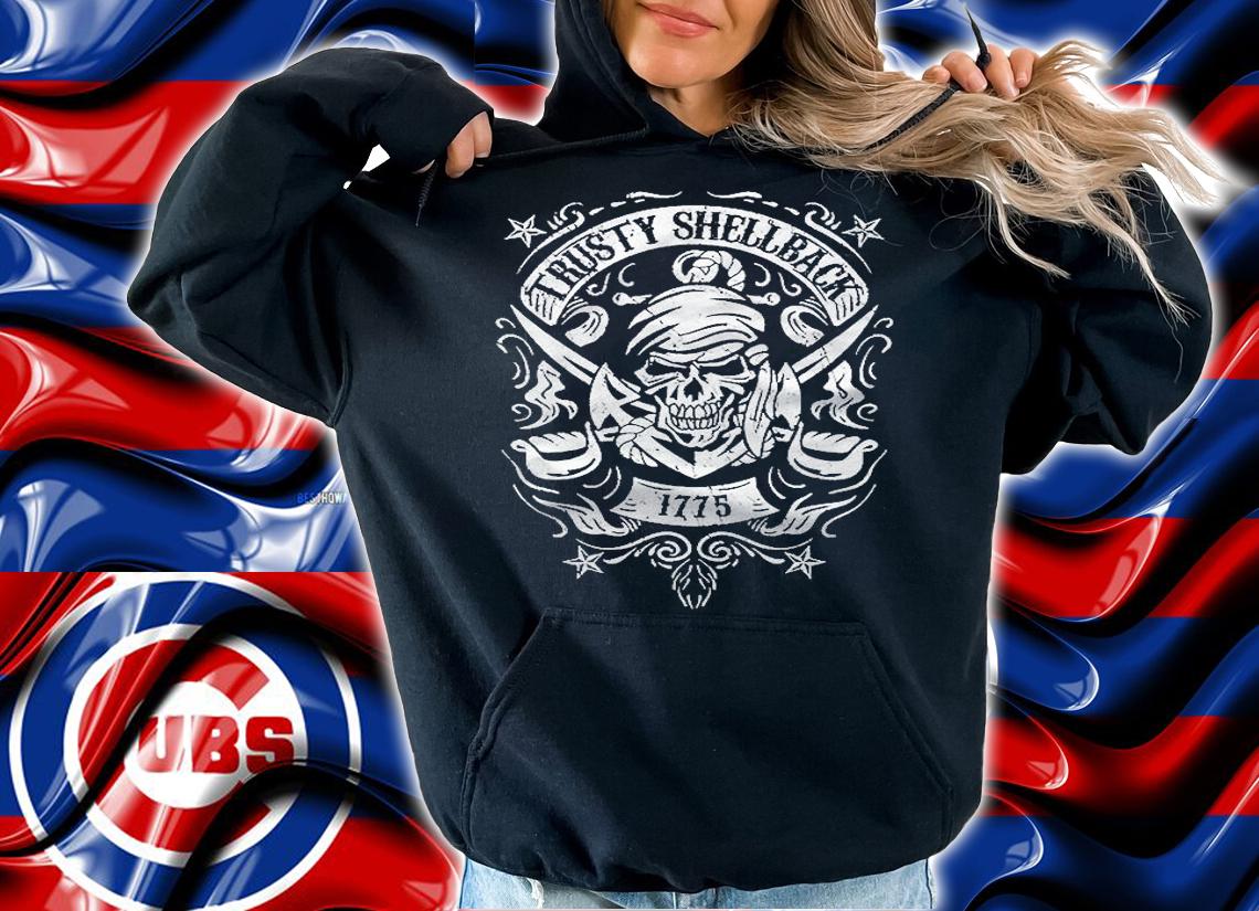 Trusty Shellback Skull And Swords Equator Crossing Naval Art Shirt hoodie