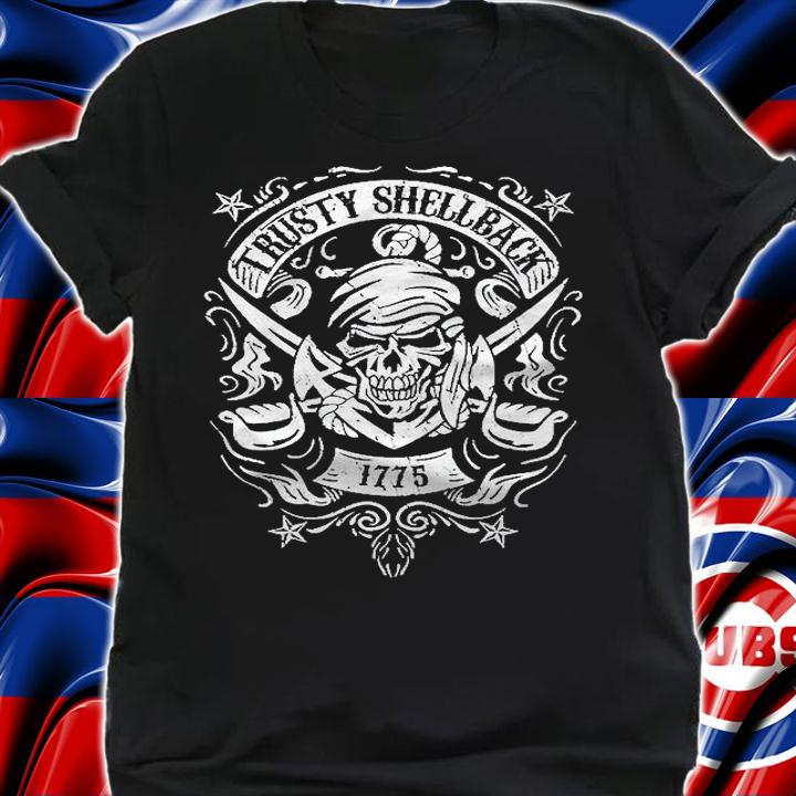Trusty Shellback Skull And Swords Equator Crossing Naval Art Shirt shirt