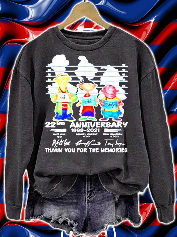 22nd anniversary 1999-2021 thank you for the memories shirt sweatshirt