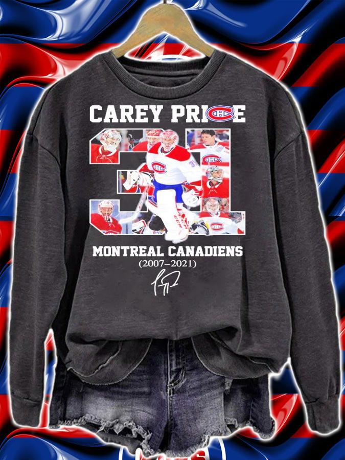 Carey Price Montreal Canadiens 2007-2021 signature shirt