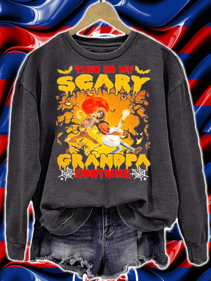 Coco this is my scary grandpa costume Halloween shirt sweatshirt