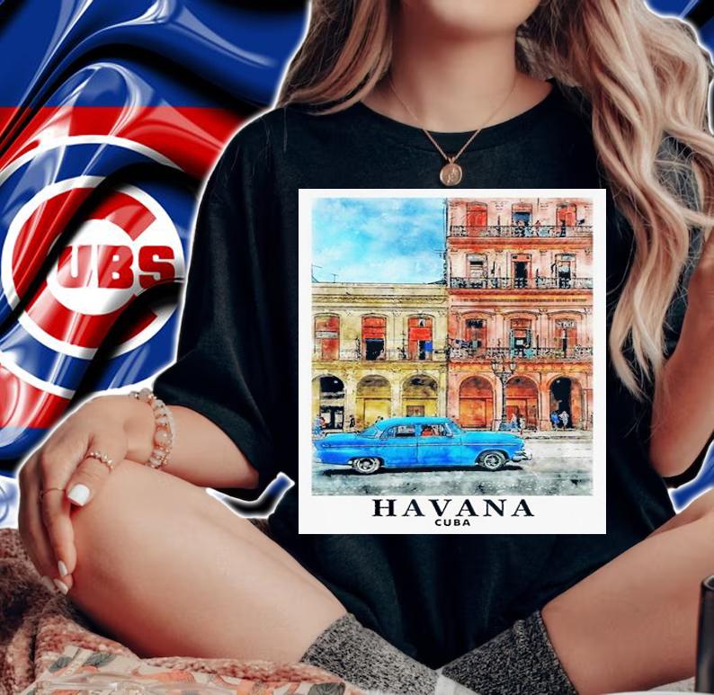 Havana Cuba Travel Art Painting shirt woman shirt