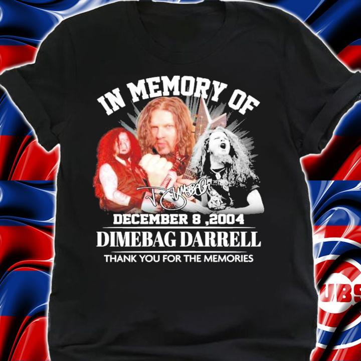 In memory of Dimebag Darrell signature shirt