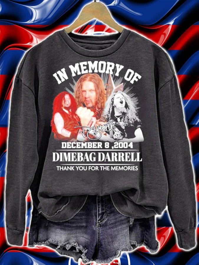 In memory of Dimebag Darrell signature shirt