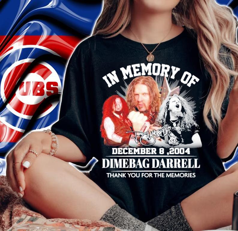 In memory of Dimebag Darrell signature shirt