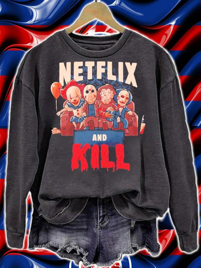 Netflix and Kill Horror Characters shirt sweatshirt