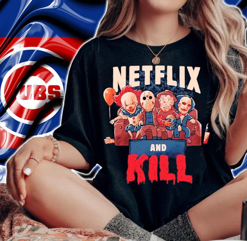 Netflix and Kill Horror Characters shirt woman shirt