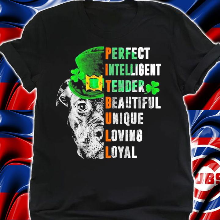 Pitbull Leprechaun perfect intelligent tendon beautiful unique loving loyal St.Patrick's Day shirt shirt
