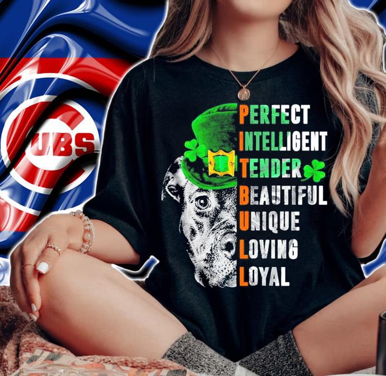 Pitbull Leprechaun perfect intelligent tendon beautiful unique loving loyal St.Patrick's Day shirt woman shirt