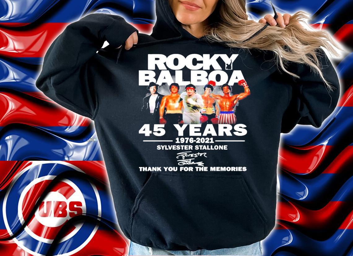 Rocky Balboa 45 years 1976-2021 Sylvester Stallone signature shirt