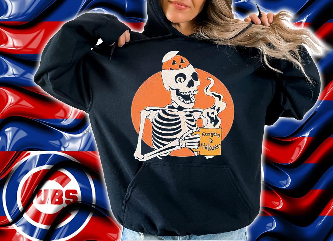 Skeleton Pumpkin coffee everyday is Halloween T-shirt