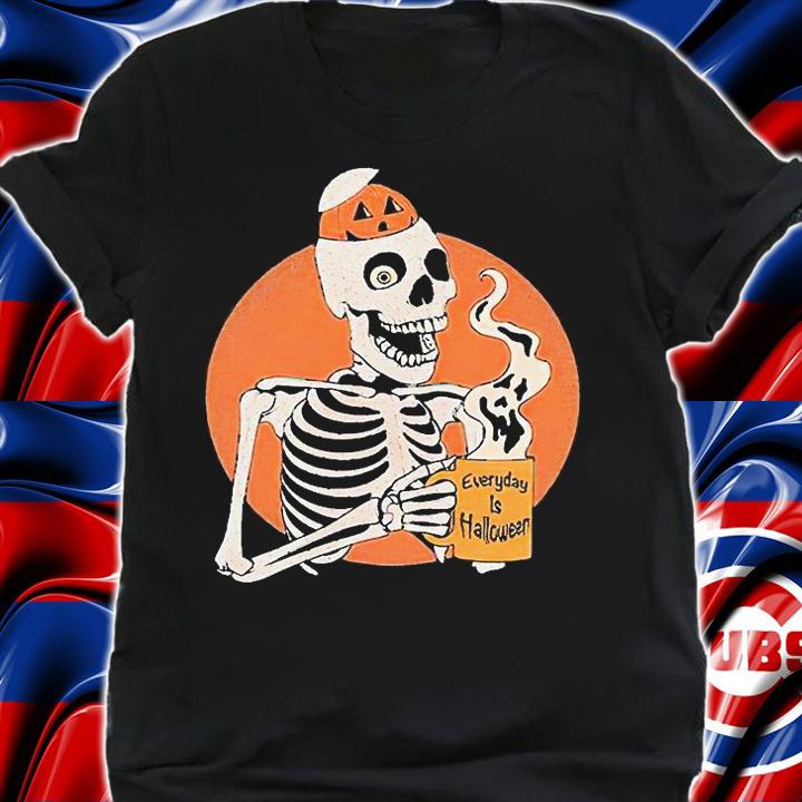 Skeleton Pumpkin coffee everyday is Halloween T-shirt