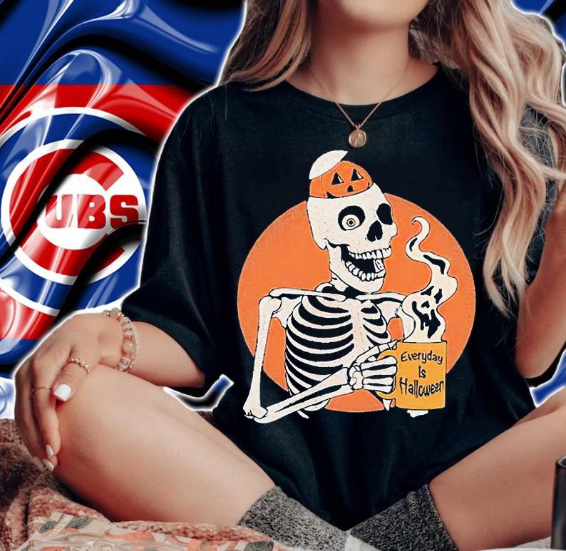 Skeleton Pumpkin coffee everyday is Halloween T-shirt