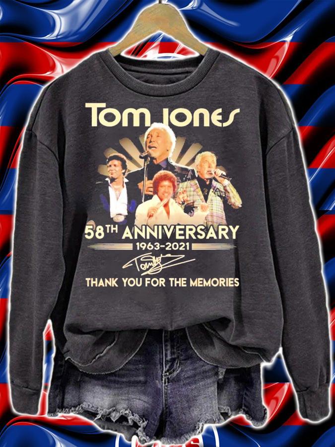 Tom Jones 58th anniversary 1963-2021 signature shirt