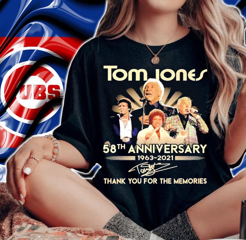 Tom Jones 58th anniversary 1963-2021 signature shirt