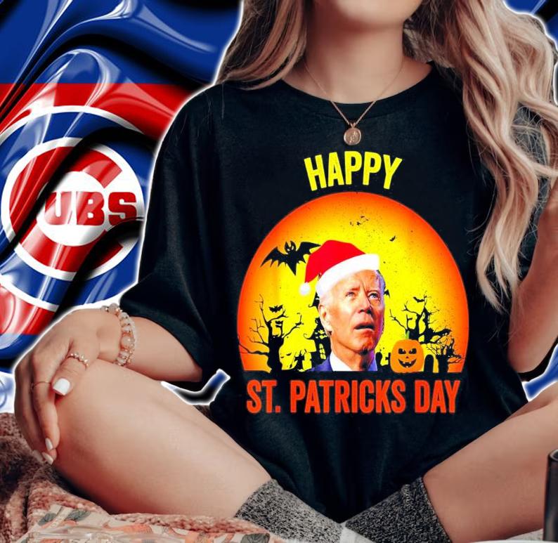 Anti Joe Biden Happy St.Patrick's Pumpkin Head Halloween shirt woman shirt