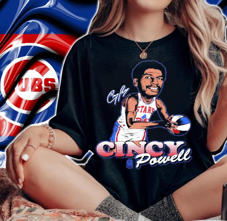 Cincy Powell ABA Player signature shirt woman shirt
