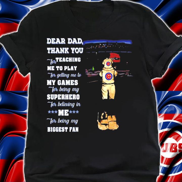Dear dad thank you for teaching me to play shirt shirt
