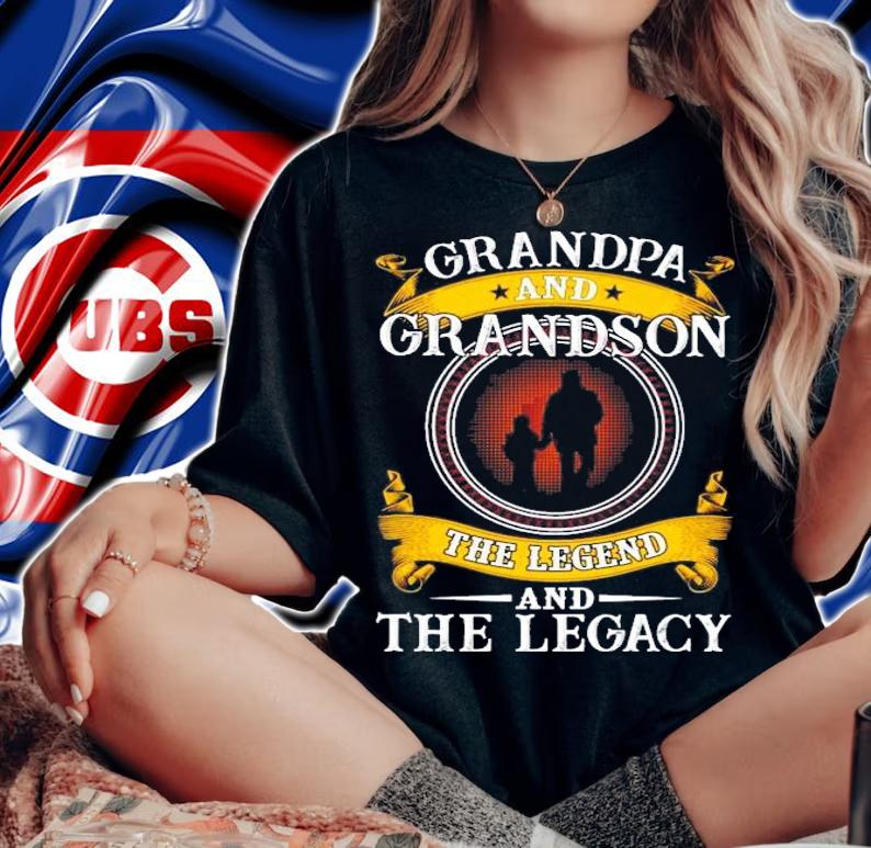 Grandpa and grandson the legend and the legacy t-shirt woman shirt