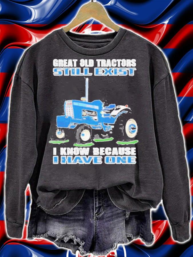 Men's great old tractors still exist I know because I have one shirt