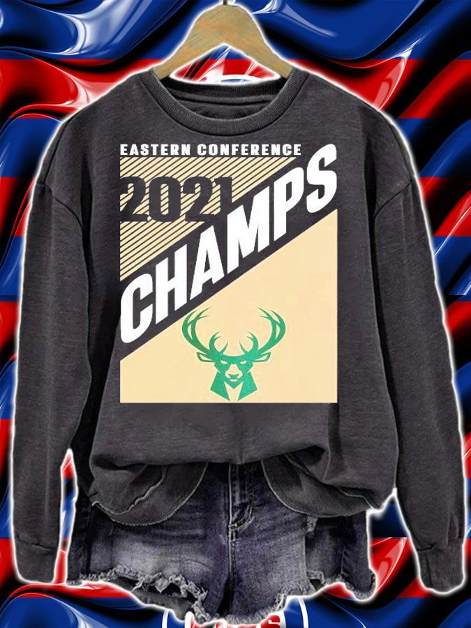 Milwaukee Bucks 2021 Champions logo shirt sweatshirt