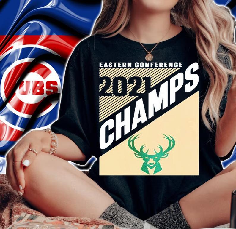 Milwaukee Bucks 2021 Champions logo shirt woman shirt