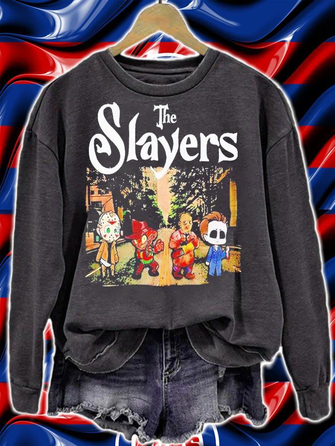 The Slayers horror chibi abbey road happy Halloween T-shirt sweatshirt