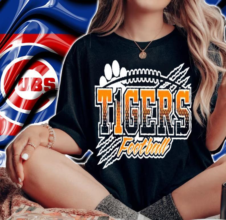 Tigers Football Claw Marks Transfer shirt