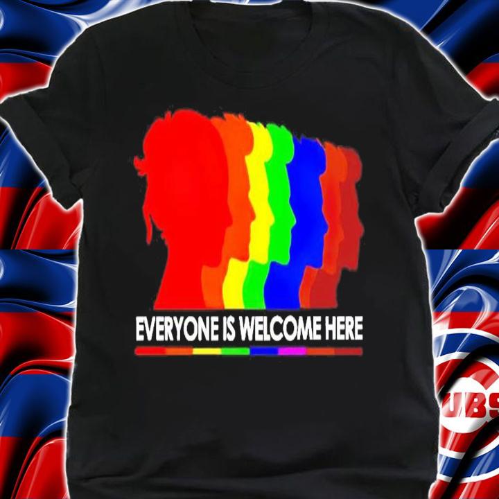 LGBT everyone is welcome here shirt